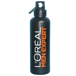 Leirintäalueen muovipullo